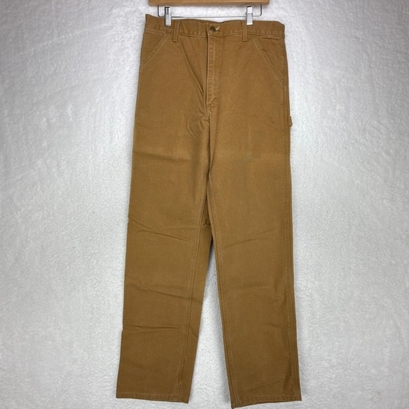 Carhartt B11 Washed Duck Work Pants Brown 33x36 Canvas Carpenter USA NOS NWT